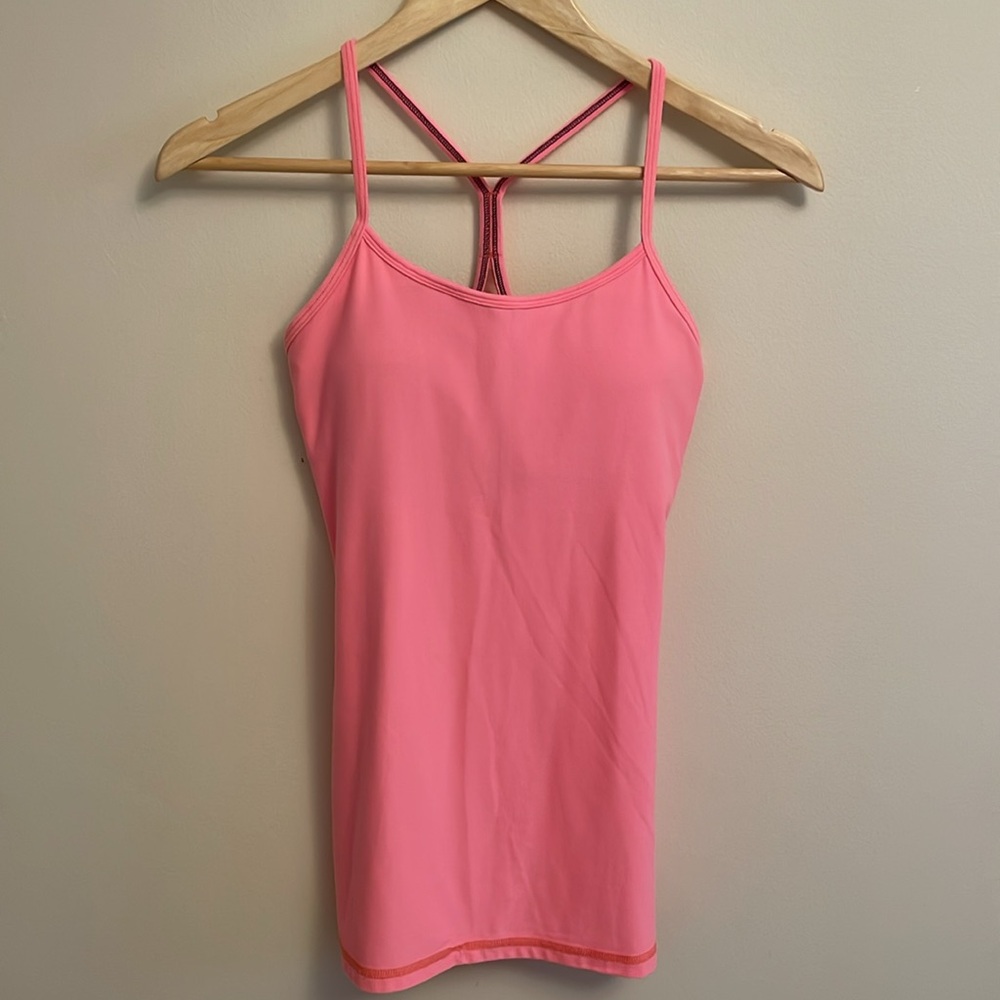 Lululemon Bright Peach Power Y Tank